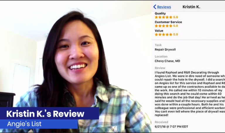 R&R Decorating – Kristin K’s reseña de Angie’s List