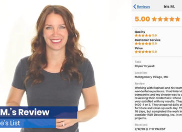 R&R Decorating – Iris M’s comentario de Angie’s List