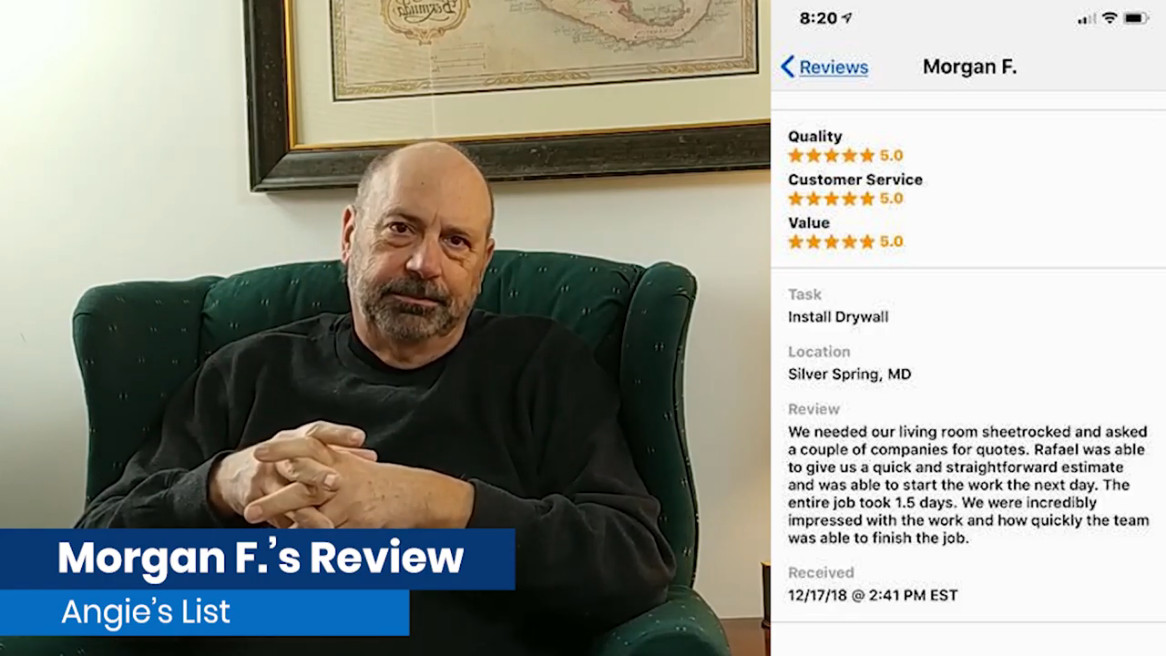 R&R Decorating – Morgan F’s comentario de Angie’s List